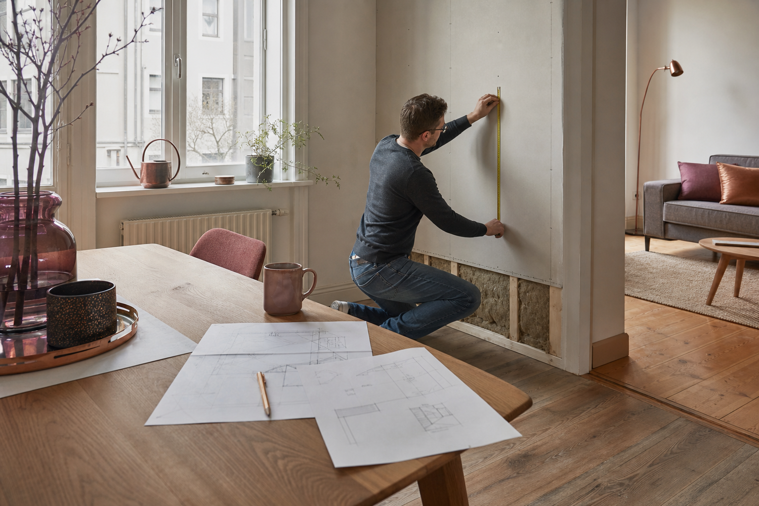 Redaktionelle Aufnahme zu innendämmung im altbau: wann ein kapillaraktiver aufbau infrage kommt