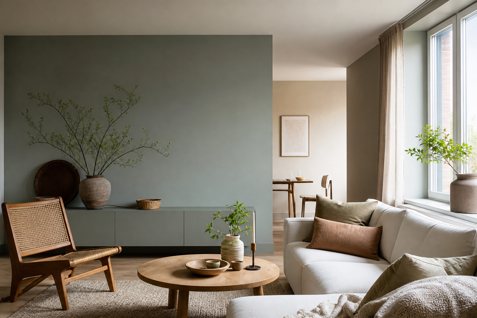 Redaktionelle Aufnahme zu halliges wohnzimmer: erst hören, dann akustikprodukte kaufen